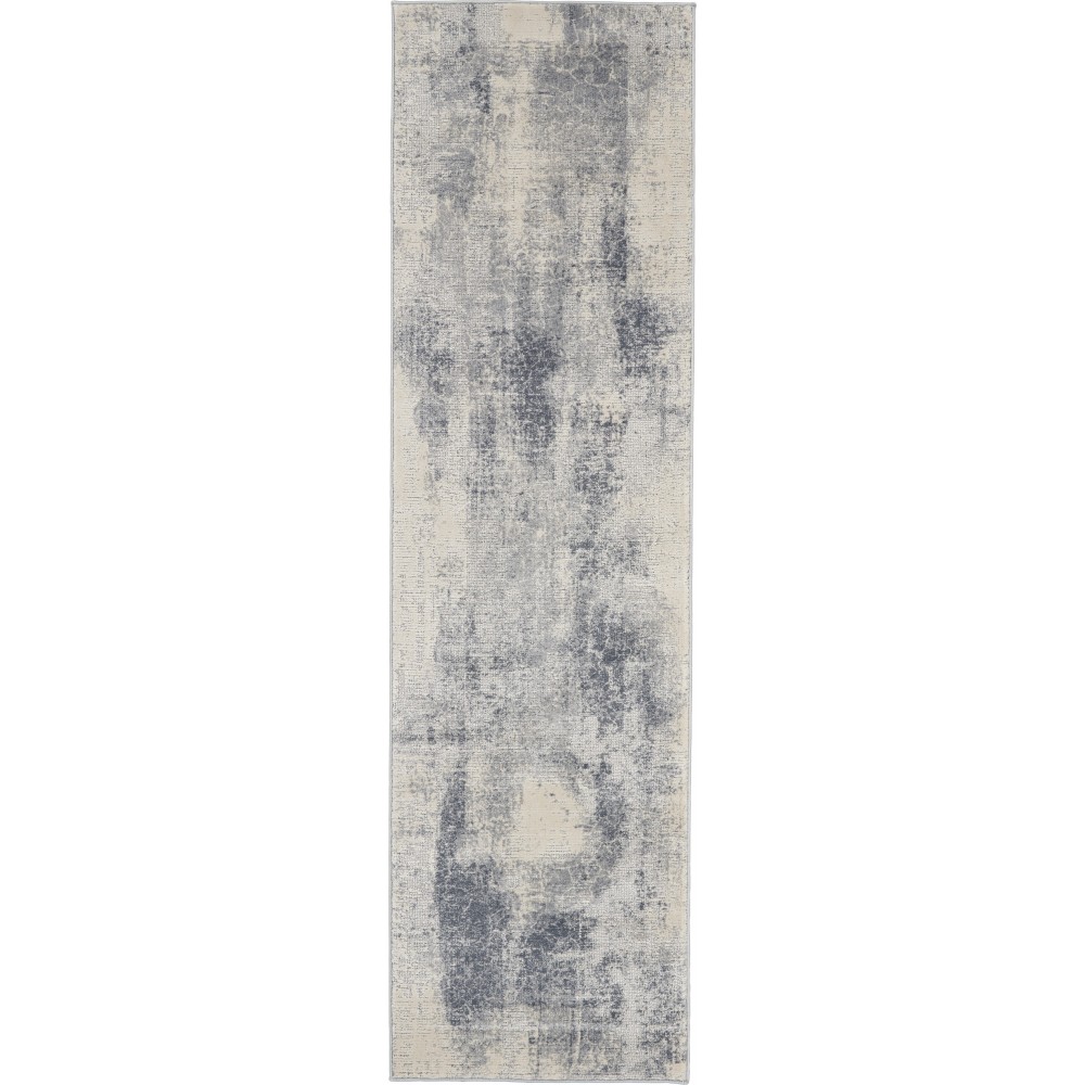 Nourison Rustic Textures RUS02 Runner Rug, Blue/Ivory, 2'2" x 7'6" Nourison Rustic Textures RUS02 Runner Rug, Blue/Ivory, 2'2" x 7'6"