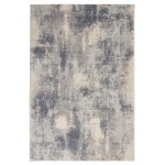 Nourison Rustic Textures RUS02 Area Rug, Blue/Ivory, 3'11" x 5'11"