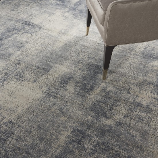 Nourison Rustic Textures RUS02 Area Rug, Blue/Ivory, 9'3" x 12'9"