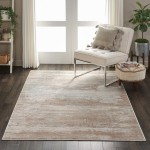 Nourison Rustic Textures RUS03 Area Rug, Beige, 3'11" x 5'11"