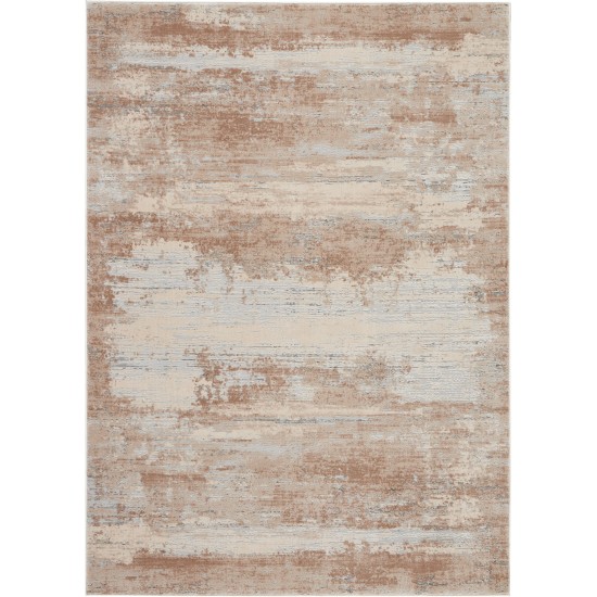 Nourison Rustic Textures RUS03 Area Rug, Beige, 5'3" x 7'3"