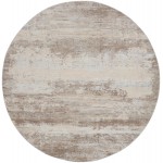 Nourison Rustic Textures RUS03 Area Rug, Beige, 5'3" x Round