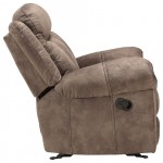 ACME Zubaida Glider Recliner, 2-Tone Chocolate Velvet