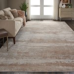 Nourison Rustic Textures RUS03 Area Rug, Beige, 7'10" x 10'6"