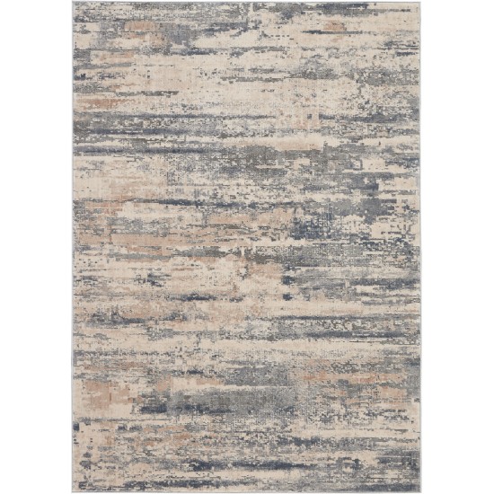 Nourison Rustic Textures RUS04 Area Rug, Beige/Grey, 3'11" x 5'11"