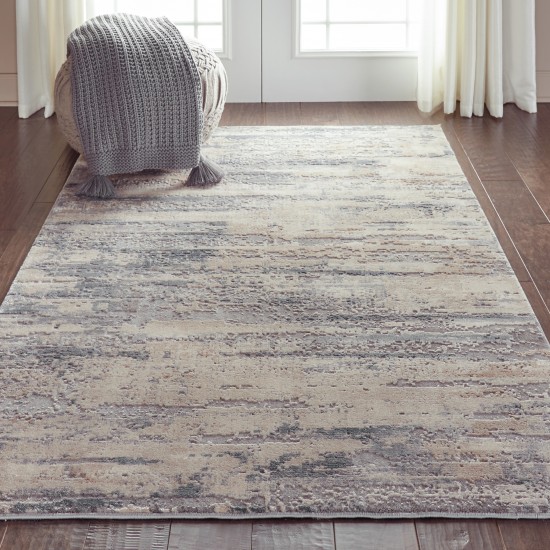 Nourison Rustic Textures RUS04 Area Rug, Beige/Grey, 3'11" x 5'11"