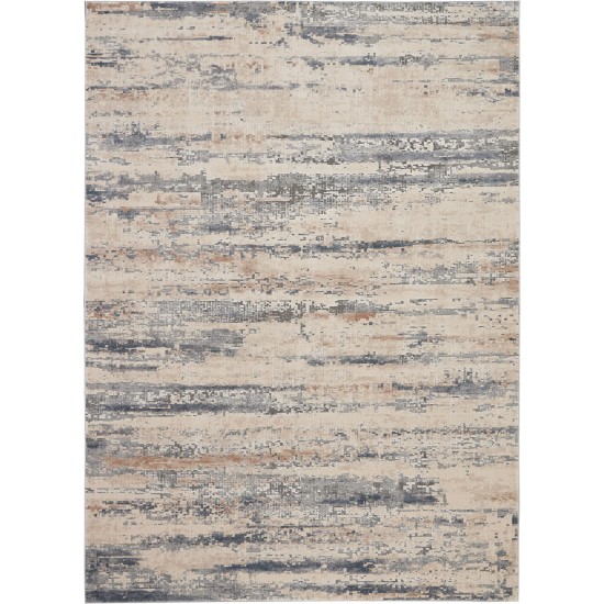 Nourison Rustic Textures RUS04 Area Rug, Beige/Grey, 7'10" x 10'6"