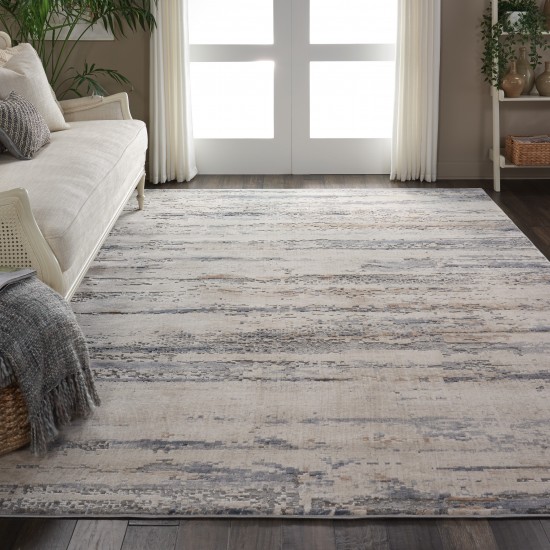 Nourison Rustic Textures RUS04 Area Rug, Beige/Grey, 7'10" x 10'6"