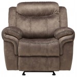 ACME Zubaida Glider Recliner, 2-Tone Chocolate Velvet