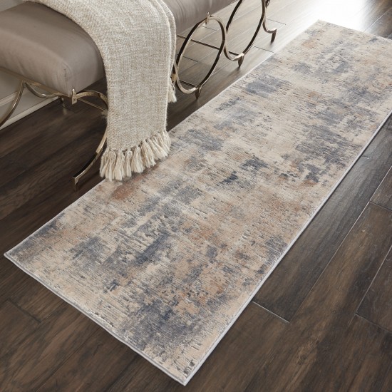 Nourison Rustic Textures RUS05 Runner Rug, Beige/Grey, 2'2" x 7'6"