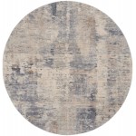 Nourison Rustic Textures RUS05 Area Rug, Beige/Grey, 5'3" x Round