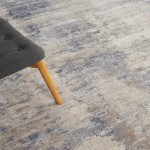 Nourison Rustic Textures RUS05 Area Rug, Beige/Grey, 5'3" x Round