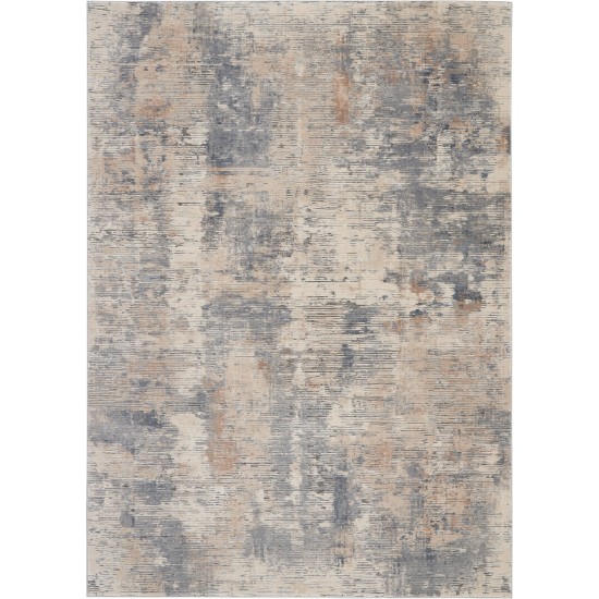 Nourison Rustic Textures RUS05 Area Rug, Beige/Grey, 7'10" x 10'6"