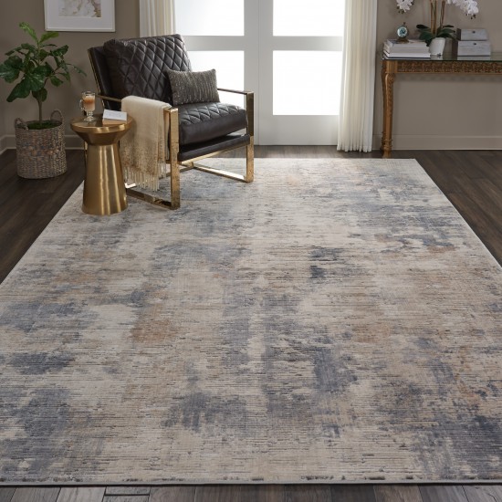 Nourison Rustic Textures RUS05 Area Rug, Beige/Grey, 7'10" x 10'6"