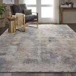 Nourison Rustic Textures RUS05 Area Rug, Beige/Grey, 7'10" x 10'6"