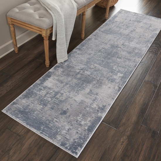 Nourison Rustic Textures RUS05 Runner Rug, Grey, 2'2" x 7'6"