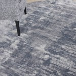 Nourison Rustic Textures RUS05 Area Rug, Grey, 5'3" x Round
