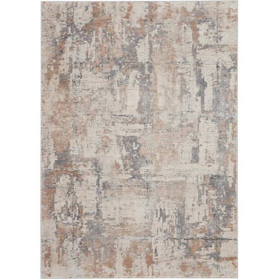 Nourison Rustic Textures RUS06 Area Rug, Beige/Grey, 3'11" x 5'11"