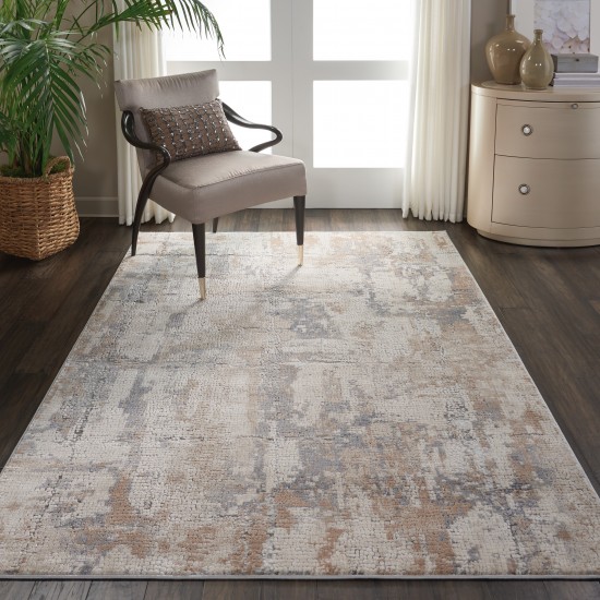 Nourison Rustic Textures RUS06 Area Rug, Beige/Grey, 3'11" x 5'11"