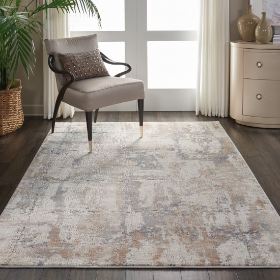 Nourison Rustic Textures RUS06 Area Rug, Beige/Grey, 3'11" x 5'11"