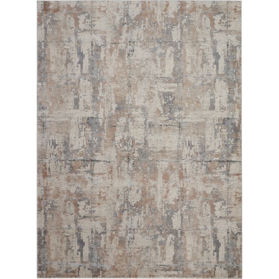 Nourison Rustic Textures RUS06 Area Rug, Beige/Grey, 7'10" x 10'6"