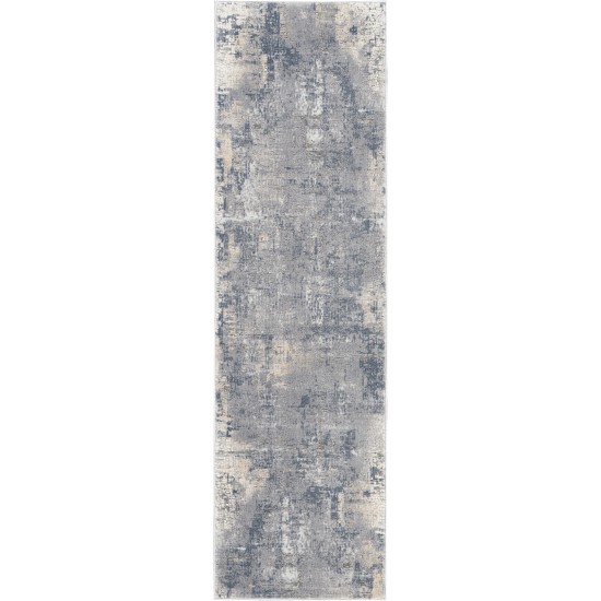 Nourison Rustic Textures RUS06 Runner Rug, Grey/Beige, 2'2" x 7'6"