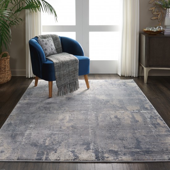 Nourison Rustic Textures RUS06 Area Rug, Grey/Beige, 5'3" x 7'3"