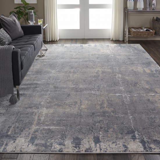 Nourison Rustic Textures RUS06 Area Rug, Grey/Beige, 7'10" x 10'6"