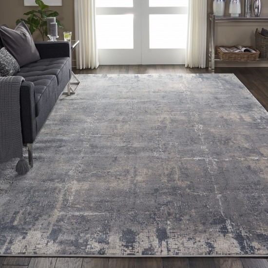 Nourison Rustic Textures RUS06 Area Rug, Grey/Beige, 9'3" x 12'9"