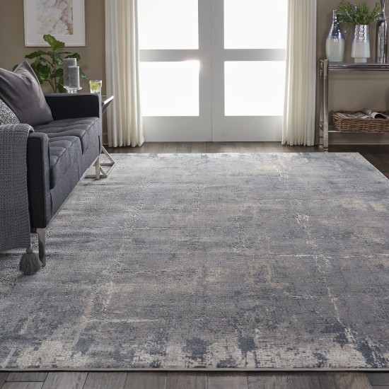 Nourison Rustic Textures RUS06 Area Rug, Grey/Beige, 9'3" x 12'9"
