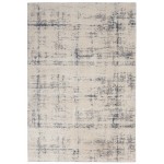 Nourison Rustic Textures RUS06 Area Rug, Ivory/Blue, 3'11" x 5'11"