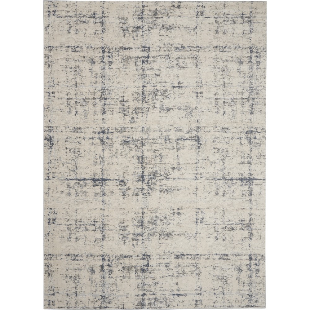 Nourison Rustic Textures RUS06 Area Rug, Ivory/Blue, 7'10" x 10'6" Nourison Rustic Textures RUS06 Area Rug, Ivory/Blue, 7'10" x 10'6"