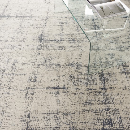 Nourison Rustic Textures RUS06 Area Rug, Ivory/Blue, 7'10" x 10'6"