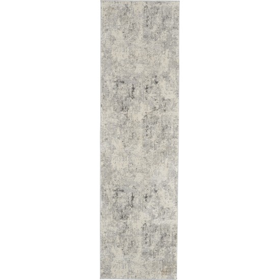 Nourison Rustic Textures RUS07 Runner Rug, Grey/Beige, 2'2" x 7'6"