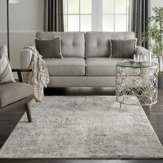 Nourison Rustic Textures RUS07 Area Rug, Grey/Beige, 3'11" x 5'11"