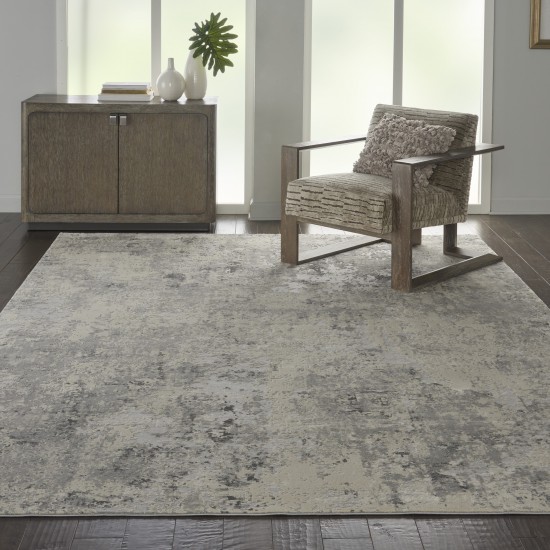 Nourison Rustic Textures RUS07 Area Rug, Grey/Beige, 7'10" x 10'6"