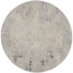 Nourison Rustic Textures RUS07 Area Rug, Grey/Beige, 7'10" x Round