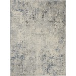 Nourison Rustic Textures RUS07 Area Rug, Ivory/Grey/Blue, 9'3" x 12'9"