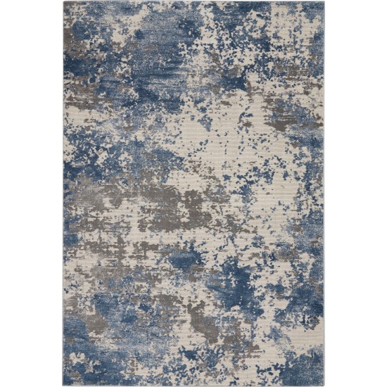 Nourison Rustic Textures RUS08 Area Rug, Grey/Blue, 3'11" x 5'11"