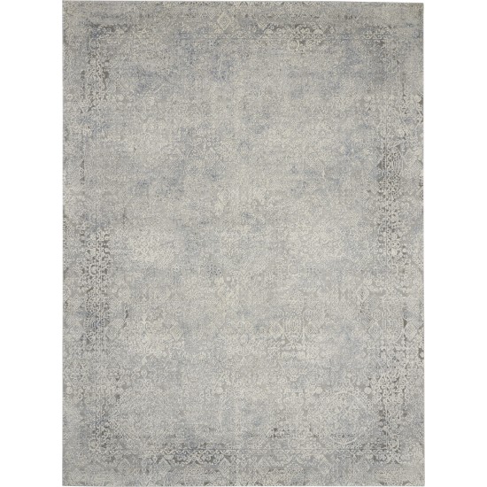 Nourison Rustic Textures RUS09 Area Rug, Ivory/Grey/Blue, 7'10" x 10'6"