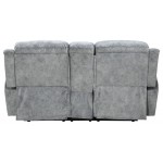 ACME Mariana Loveseat w/Console (Motion), Silver Gray Fabric