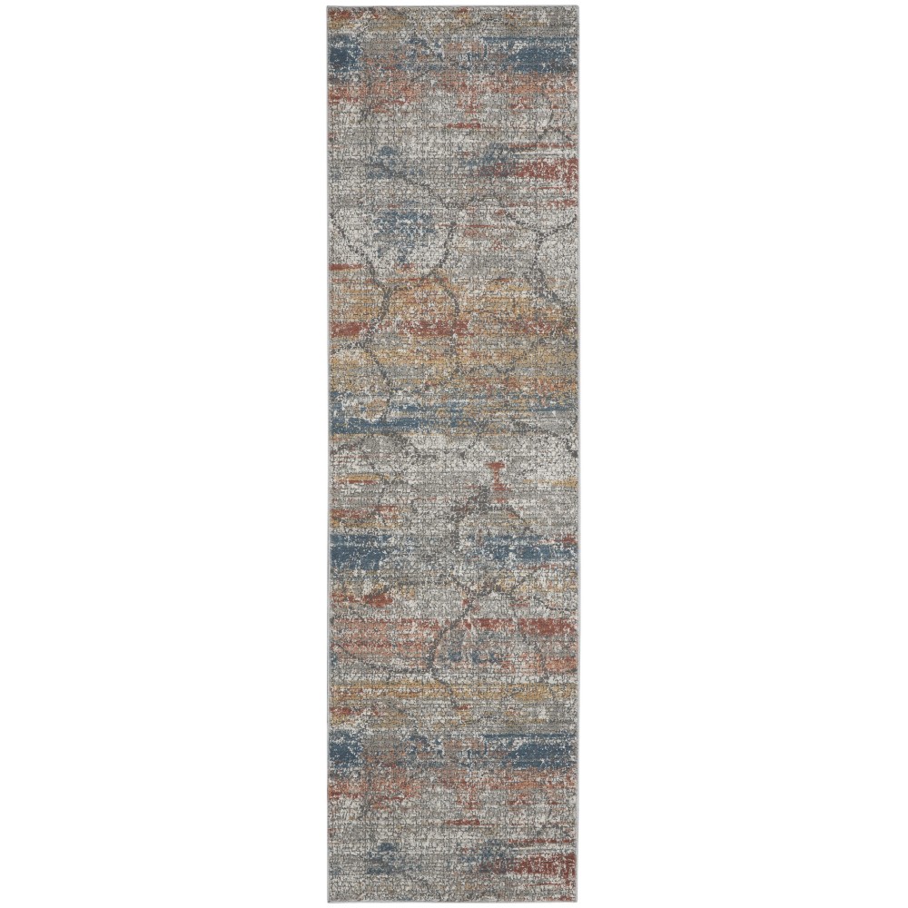 Nourison Rustic Textures RUS11 Runner Rug, Multicolor, 2'2" x 7'6"