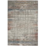 Nourison Rustic Textures RUS12 Area Rug, Grey/Multicolor, 3'11" x 5'11"