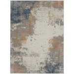 Nourison Rustic Textures RUS13 Area Rug, Grey/Blue, 9'3" x 12'9"