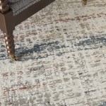 Nourison Rustic Textures RUS14 Area Rug, Light Grey/Multicolor, 3'11" x 5'11"