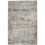 Nourison Rustic Textures RUS14 Area Rug, Light Grey/Multicolor, 5'3" x 7'3"