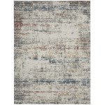 Nourison Rustic Textures RUS14 Area Rug, Light Grey/Multicolor, 7'10" x 10'6"