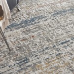 Nourison Rustic Textures RUS14 Area Rug, Light Grey/Multicolor, 7'10" x 10'6"