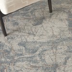 Nourison Rustic Textures RUS15 Area Rug, Light Grey/Blue, 3'11" x 5'11"