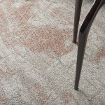 Nourison Rustic Textures RUS15 Area Rug, Light Grey/Rust, 5'3" x 7'3"
